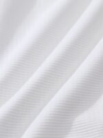 White Textured Plunge One-Piece Swimsuit - Image 7