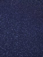 Blue Lurex Ruched Tummy Control Plus Size One Piece - Image 8