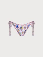 Multi Print Tie Bikini Bottom - Image 4