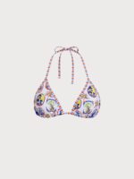 Multi Print Halter Bikini Top - Image 6