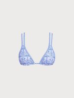 Blue Print Strappy Bikini Top - Image 8