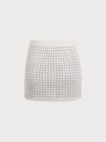 White Crochet Cover up Skirt - Image 6