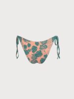 Green Floral Reversible Tie Bikini Bottom - Image 9