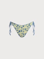Blue Reversible Print Tie Bikini Bottom - Image 9