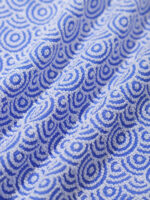 Blue Jacquard High Waisted Plus Size Bikini Bottom - Image 7