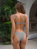 Black Gingham Underwire Bikini Top - Image 2