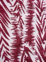 Wine Red Geometric Textured Knot Bikini Top - Image 8