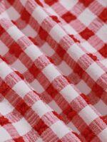 Red Gingham Knot Bikini Top - Image 10
