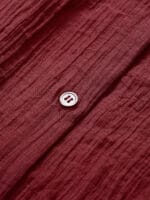 Wine Red Lyocell Cover Up Shirt - Image 11