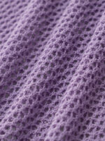 Purple Round Neck Cover-up Dress - Image 8