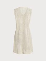 Beige Round Neck Cover-up Dress - Image 7