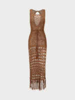 Brown Cover-Up Dress - Image 6