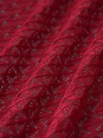 Wine Red Textured Cover-Up Skirt - Image 8