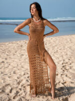 Brown Cover-Up Dress