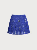 Blue Crochet Cover-Up Skirt - Image 7