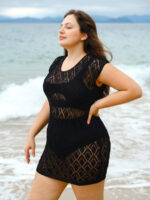 Black Plus Size Cover Up - Image 5