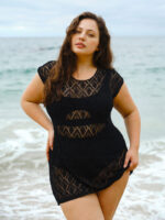 Black Plus Size Cover Up - Image 3