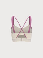 Pink Contrast Strap Sports Bra - Image 12