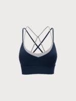 Navy X Cross Sports Bra - Light Support - Image 6