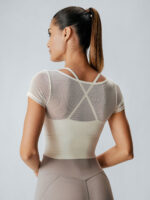 Cut Out Short Sleeve Top--Light Support - Image 2