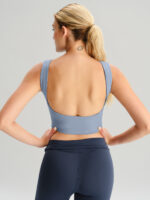 Light Blue U-Back Tank Top