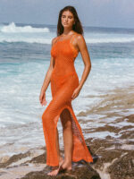 Orange Cover-up Dress