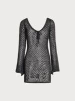 Black Crochet Cover-up - Image 7