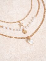 Gold Coastal Layered Necklace Set - Image 2