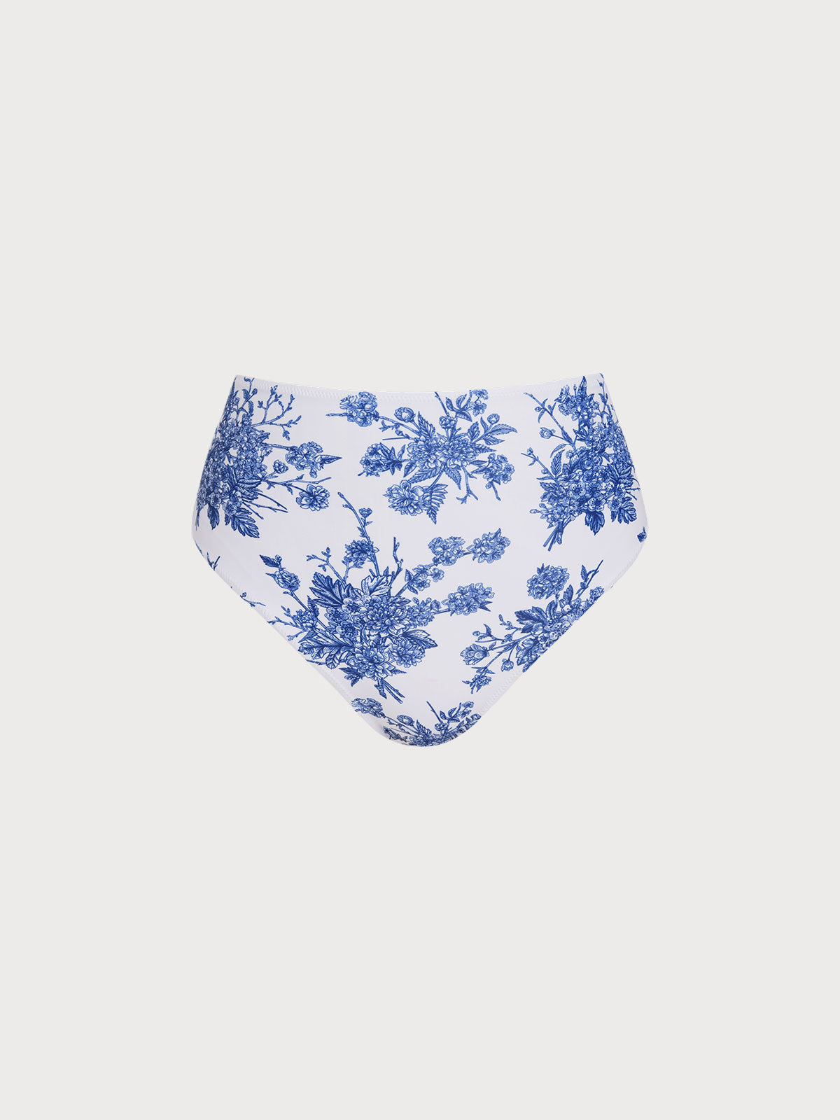 women_s-knit-polyester-surfing-bottoms-blue-sustainable-surfing_clothes-xmd3vh Blue Floral Full Coverage Surf Bottom - Image 1