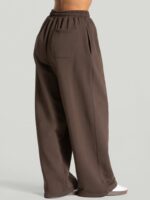 Dark Coffee Side Pockets Cotton Pants - Image 2