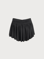 Black Pleated Modal Cover-up Skirt - Image 6