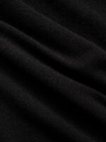 Black V Neck Ruched Beach Dress - Image 8
