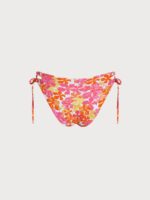 Print Tie Cutout Bikini Bottom - Image 6