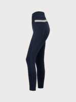 Navy High Waisted Pockets Leggings 26" - Image 8