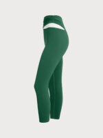 Green Contrast High Waisted Leggings 24" - Image 10