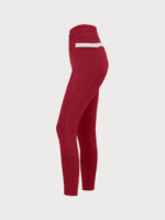 Wine Red High Waisted Pockets Leggings 26" - Image 10