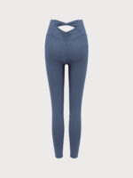 Blue Cut Out Leggings 24" - Image 9