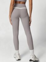 Grey Natural Waisted Leggings 27" - Image 2