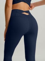 Navy Cut Out Leggings 24" - Image 8