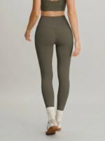 Brown High Waisted Leggings 24" - Image 3