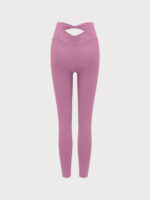Pink Cut Out Leggings 24" - Image 7