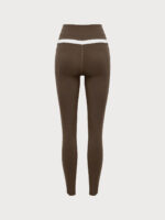 Coffee High Waisted Pockets Leggings 26" - Image 12