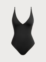 V Neck Tummy Control One-Piece Swimsuit - Image 8