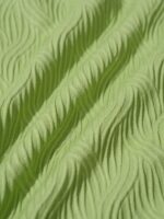 Light Green Textured Plunge One-Piece Swimsuit - Image 8