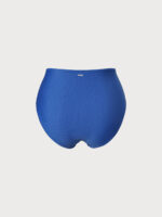 Blue Jacquard Plus Size Bikini Bottom - Image 6