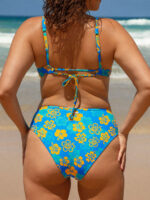 Floral Mid Cut Leg Plus Size Bikini Bottom - Image 2