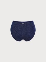 Blue Lurex Plus Size Bikini Bottom - Image 2