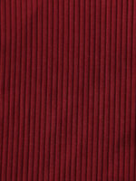 Wine Red Cutout Tie Plus Size One-Piece Swimsuit - Image 8