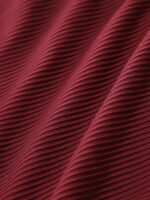 Wine Red Cutout Tie Plus Size One-Piece Swimsuit - Image 9