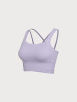 Purple Criss-Cross Strappy Sports Bra - Image 8